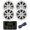 White, variant on Kicker Weather-Resistant Marine Bluetooth USB AM/FM Stereo Receiver Bundle Combo with 2 Pair (QTY 4) of 6.5" 2-Way 150W Max Power Coaxial White Marine Audio Speakers, 50-Feet 16-Gauge Speaker Wire