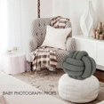 thumbnail image 5 of Cojines Decoración de habitación de niños Almohadas Niño Niñas Linda Almohada de corbata Peluche de peluche - Accesorios de fotografía BORN Gris, 5 of 5