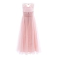 thumbnail image 2 of iiniim Girl's Sleeveless Mesh Long Gowns Pageant Party Prom Wedding Junior Bridesmaid Dress, 2 of 7