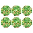 thumbnail image 2 of Disketp St Patrick'S Day6 Funny Coasters,6 Pcs Leather Coasters With Holder, Perfect Housewarming Hostess Gifts,Protect Furniture From Water Marks Scratch And Damage, 2 of 9