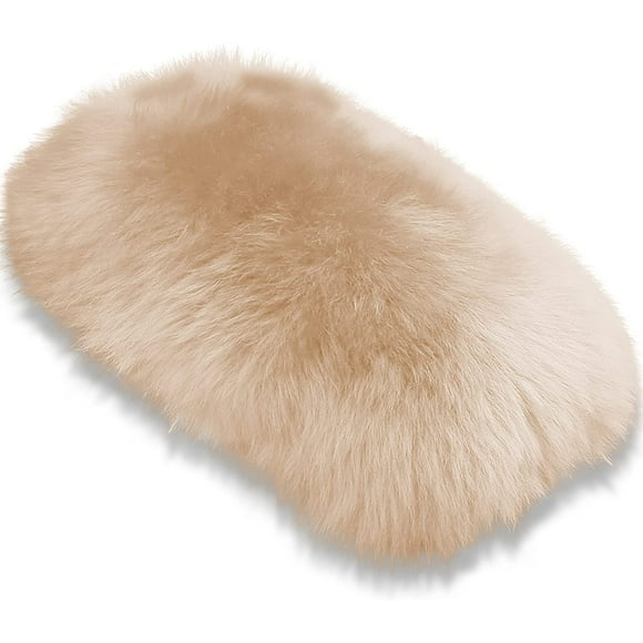 ANDALUS Car Armrest Cover - Car Center Console Cover - Soft, Fluffy, Pure Australian Sheepskin Wool - Universal Fit -