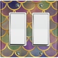 thumbnail image 1 of Metal Light Switch Plate Outlet Cover Mermaid Pastel MER005, 1 of 13