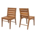 thumbnail image 3 of FFZ Outdoor Acacia Wood Dining Chair (Set Of 2), Teak Finish Patio Chair With Ergonomic Curved Back,Patio, 3 of 5