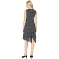 thumbnail image 2 of Vince Camuto Womens Diamond Edge Asymmetrical Dress, Blue, 0, 2 of 3