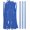 Blue, variant on Luggage Tag Loops, PVC Luggage Straps Worm Loops- Fitting for(Bag Tags - Suitcase Label - ID Card) 6 Inch & 40 Pack & Black