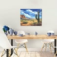 thumbnail image 5 of Logiee Western Desert Cactus Print Canvas Wall Art ,Art Poster,Canvas Decorative Picture,Decor Wall Pictures for Living Room Bedroom Bathroom,Ready to Hang, 5 of 6