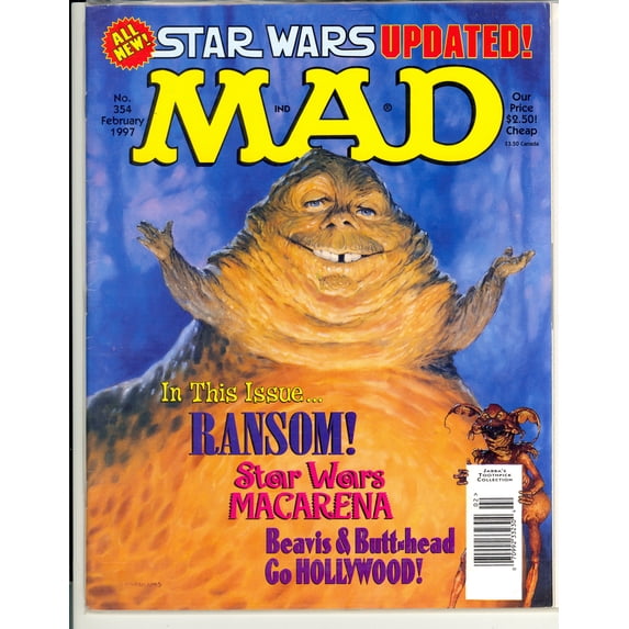 MAD Magazine #354 February 1997 - Good Condition - Star Wars Parody