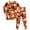 Gsleepwear68-Yellow, variant on UAYOTSE Little Girls Halloween 2‑Piece Pajama Set Long‑Sleeve Crewneck Top Cuffed Jogger Pants Black Base All‑Over White Ghost Print Kids Sleep Pjs Loungewear Size 7-8 Years