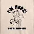 thumbnail image 3 of Garfield - I'm Here You're Welcome - Women's Lightweight French Terry Long Sleeve Shirt, 3 of 5