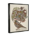thumbnail image 3 of Stupell Industries Song Bird Complex Paisley Patterns Botanical Leaves Graphic Art Jet Black Floating Framed Canvas Print Wall Art, Design by Valentina Harper, 3 of 5