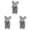 AS SHOW 3PCS, variant on Mouse Shape Plush Toy Hand Puppet Gift Animal Doll Kindergarten Early Education Toys Parent Child Toys*1pcs One Size