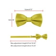 thumbnail image 4 of INSPIRE CHIC Accesorios de corbata de moño para hombres, correa ajustable, esmoquin formal sólido preatado en champán, 4 of 5