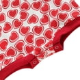 thumbnail image 5 of Toddler Baby Boy Girls Valentine's Day Jumpsuit Heart Print Long Sleeve Cute Romper Playsuit,0-12M, 5 of 6