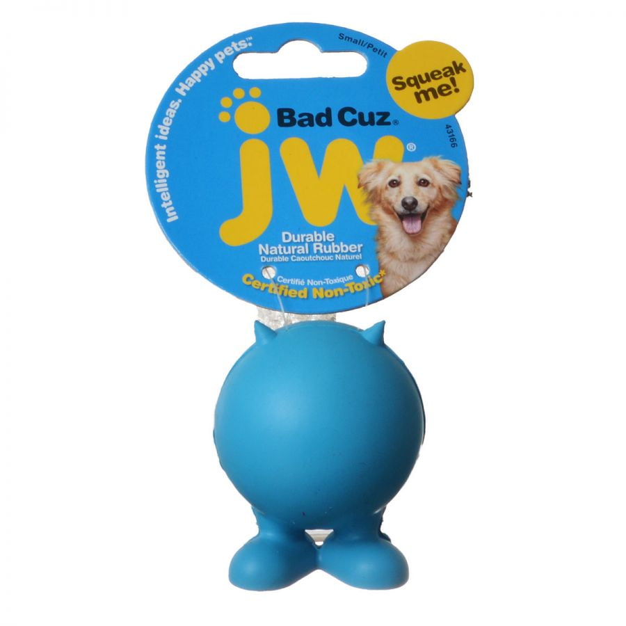 JW Pet Bad Cuz Rubber Squeaker Dog Toy - Walmart.com - Walmart.com