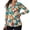 Hippie Daisy, variant on Xoenoiee Hippie Daisy Print V-Neck Golf Polo Shirts Long Sleeve UPF 50 Tunic Top Moisture Wicking Lightweight Casual Work Tennis Collared Shirts Golf Apparel for Women, Size XS