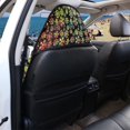 thumbnail image 5 of Uourmeti Colorful Floral Bucket Seat Towel Cover, Washable Plush Microfiber Terry Cloth Cover, Non-Slip Back for Cars and Trucks, 5 of 7