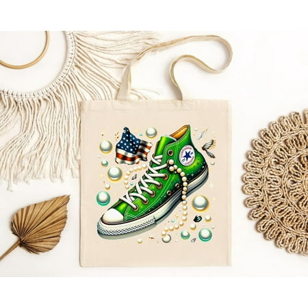 vintage Chucks And Pearls Converse Softstyle Tote Bag-TH11180