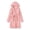Pink Wheat Jacquard, variant on Cat Robe for Girls Cute Cozy Hooded Cat Ears Bathrobe Little Kids Teens Size 4T