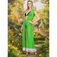 thumbnail image 5 of HAPPY BAY Women's Chiffon Summer Beach Open Front Lightweight Beachwear Duster Kimono Cardigan for Women M-L Shamrock Forest_AB869, 5 of 5