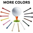 thumbnail image 3 of Wood Golf Tees, Assorted Sizes 2-3/4 inch Tall Golf Tees - Blue, 3 of 6