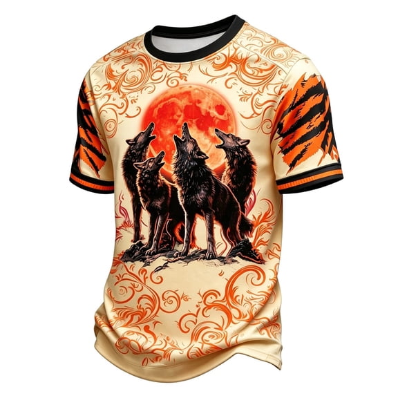 CONZONE Halloween Toddler Boys Tshirts Short Sleeve Graphic Tees for Boys Crew Neck Spooky Season Fashion Tops