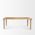 thumbnail image 5 of Mercana Suvan 84"W Light Brown Rectangular Oak Wood Dining Table, 5 of 6
