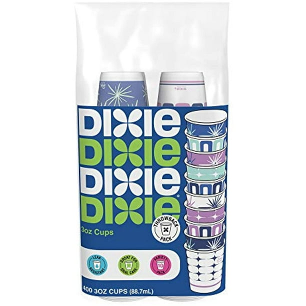 Dixie Paper Bath Cups, 3Oz Cups, Pack Of 400 Cups, Colors/Styles Vary