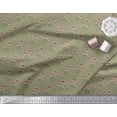 thumbnail image 2 of Soimoi Tissu Poly Georgette Feuilles & Floral Imprimé Artistique 1 Yard 52 Pouces de Large, 2 of 5