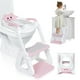 thumbnail image 1 of Asiento de inodoro Orzbow 2 en 1 con taburete rosa Potty Training, 1 of 7