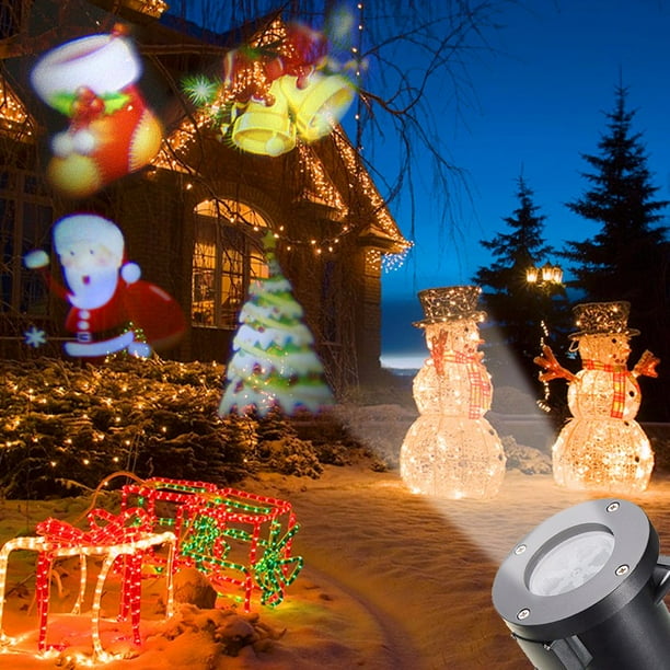 Led Christmas Projector Lights Snowfall Decorations Outdoor Indoor Christmas Decor White Snowflake Flurries Rotating Spotlight Landscape Decorative Lighting For Wedding Birthday Walmart Com Walmart Com