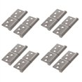thumbnail image 1 of 3 Inch Silver Tone Stainless Steel 360 Degree Rotating Window Door Flag Hinge 8 Pieces, 1 of 8