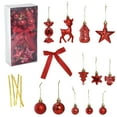 thumbnail image 2 of NWOKYZGH Christmas Decoration Glossy Ball Plastic Ball Pendant 45 Pieces Set, 2 of 7