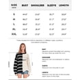 thumbnail image 4 of Womens Striped Pullover Sweater Crew Neck Long Sleeve Knitted Color Block Casual Loose Lightweight Sweaters for Women, 4 of 6
