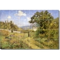 thumbnail image 1 of Ceramic Tile Mural-Theodore Steele Landscapes Painting 423. 48" w x 32" h using (24) 8 x 8 ceramic tiles, 1 of 4
