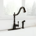 thumbnail image 3 of Oakmont Single-Handle Standard Kitchen Faucet with Side Sprayer in Oil Rubbed Bronze, 3 of 21
