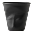 thumbnail image 1 of Taza de café de cerámica de 3.04 oz, regalo creativo de porcelana plisada, taza para beber en la cocina Negro, 1 of 8
