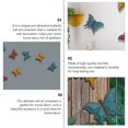 thumbnail image 3 of Arte de pared de mariposa de Metal, decoración de pared de mariposa rústica de hierro 3D, escultura de pared inspirada, decoración colgante de mariposa para el patio del jardín del hogar JFHHH pequeña, 3 of 5