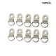 thumbnail image 5 of Guardurnaity 10 UNIDS Anillo Hebilla D Anclas Anillos Resistencia al desgaste Color sólido Hebillas de encuadernación portátiles Bolsa Zapatos Accesorios de disfraces Plata, 5 of 6
