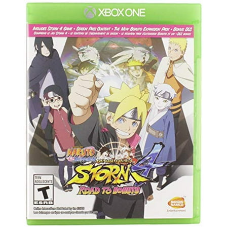 Naruto Shippuden: Ultimate Ninja Storm 4 Road to Boruto - Xbox One With more than 13 million Naruto Shippuden: Ultimate Ninja Storm games sold worldwide  this series has established itself among the pinnacle of Anime & Manga adaptations to videogames! Naruto Shippuden: Ultimate Ninja Storm 4 Road to Boruto concludes the Ultimate Ninja Storm series and collects all of the DLC content packs for Storm 4 and previously exclusive pre-order bonuses! Not only will players get the Ultimate Ninja Storm 4 game and content packs  they will also get an all new adventure Road to Boruto which contains many new hours of gameplay focusing on the son of Naruto who is part of a whole new generation of ninjas.