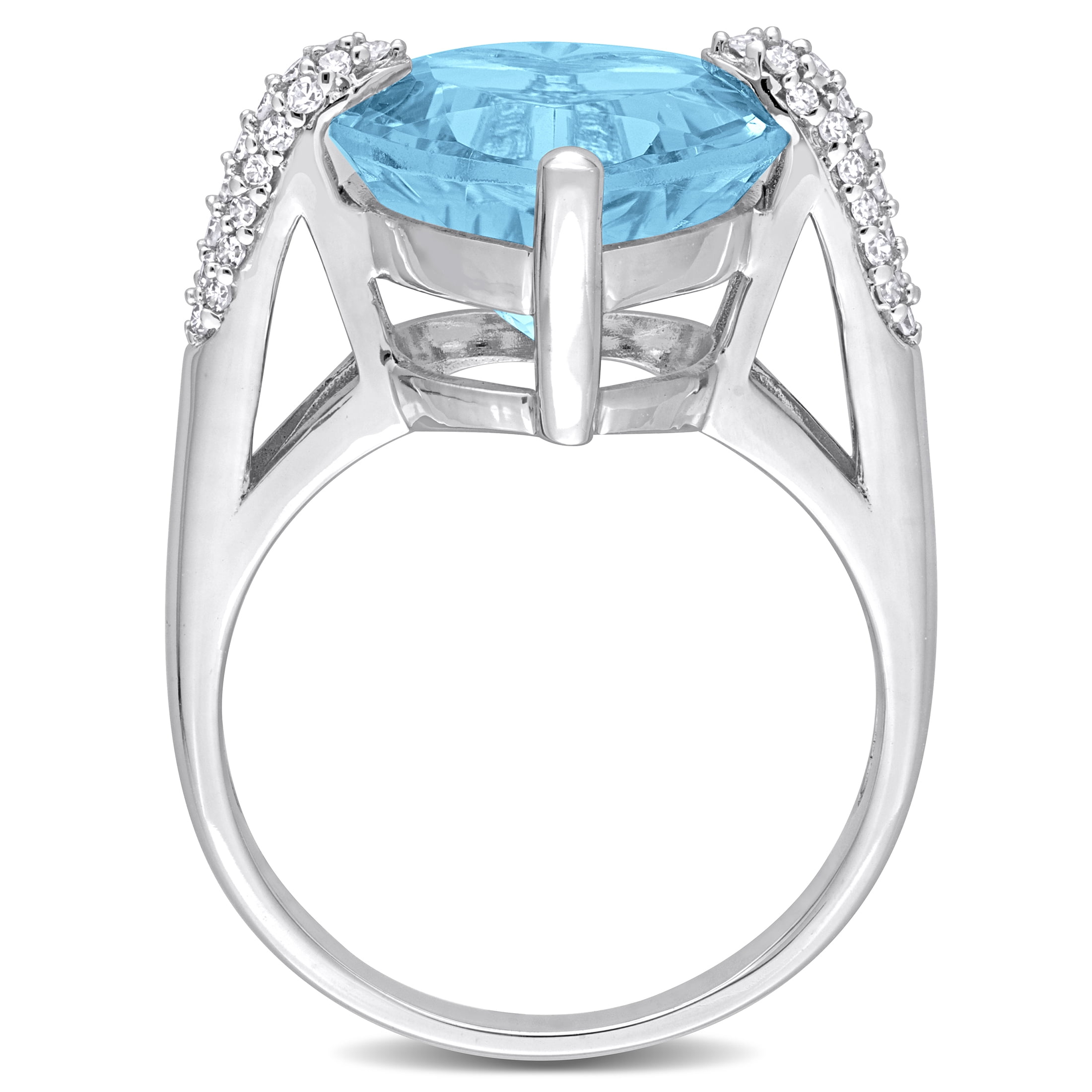 Everly Women's Topaz 14k White Gold Ring