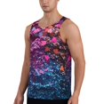 thumbnail image 2 of Pofeuu Heart Confetti on Glitter Print Men's Workout Tank Tops Sleeveless Muscle Gym Shirt Quick Dry-4X-Large, 2 of 7