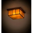 thumbnail image 7 of Meyda Tiffany 180850 Hyde Park Double Bar Mission 2 Light 20" Wide Flush Mount Square, 7 of 7