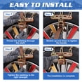 thumbnail image 3 of Slsy 10 Pack Snow Chains Adjustable Tire Chains for Tire Width 215-285 mm SUV Truck Pickup, Quick Fit Easy Installation Tire Chains, Thickened Car Anti Skid Tire Chains, 3 of 8