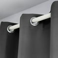 thumbnail image 3 of FMIX Blackout Energy Efficient Grommet Single Curtain Panel, 42"x90", Gray, 3 of 5