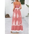 thumbnail image 2 of Vestido PRETTYGARDEN Bohemio Floral de Tirantes Finos Maxi Talla XX-Large, 2 of 8