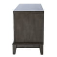 thumbnail image 5 of Wallaston Mirrored Media Cabinet, Light Brown Storage Console with Push-to-Open Doors for Living Room, 5 of 9