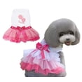 thumbnail image 5 of Vestido para perro, falda de lujo para cachorro, ropa para perro, vestidos de princesa, vestido de fiesta de boda, falda tutú, vestido con lazo de labios rojos para niña perrita JM, 5 of 5