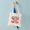 thumbnail image 4 of CafePress - What Happens In Book Club Tote Bag - Unisex Canvas Tote Bag, Beige, 1-Piece, 4 of 6