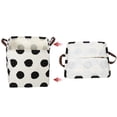 thumbnail image 5 of Unique Bargains 1 Pc 30L Foldable Square Laundry Basket for Laundry Room 12.60"x12.60"x12.60" Black White Polka Dots, 5 of 6