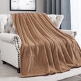 thumbnail image 6 of Home Soft Things Milk Flannel Blanket - Taupe - 120" x 120", 6 of 7